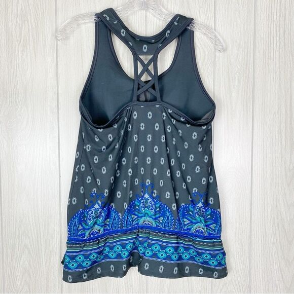 Athleta | Tic Tac Toe Mandala Print Racerback Support Tank Top Size Medium - Picture 3 of 10